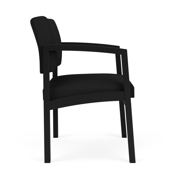 Black/OnyxGuest Chair,24.5W24.5L32H,Open House Solid Color FabricSeat,Lenox SteelSeries